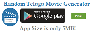 Random Telugu Movie Generator android app