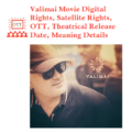 Valimai Digital Rights Satellite Rights OTT Theatrical Release Date Meaning Details