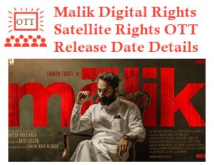 Malik Movie Digital Rights Satellite Rights OTT Release Date Details