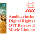 Anubhavinchu Raja Movie Digital Rights Satellite Rights OTT Release Date Details