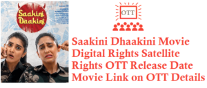 Saakini Dhaakini Movie Digital Rights Satellite Rights OTT Release Date Details