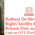 Badhaai Do Movie Digital Rights Satellite Rights OTT Release Date Details