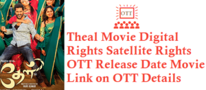 Theal Movie Digital Rights Satellite Rights OTT Release Date Details