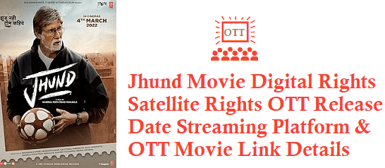 Jhund Movie Digital Rights Satellite Rights OTT Release Date Details