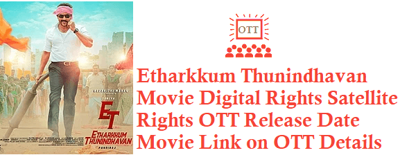 Etharkkum Thunindhavan Movie Digital Rights Satellite Rights OTT Release Date Details
