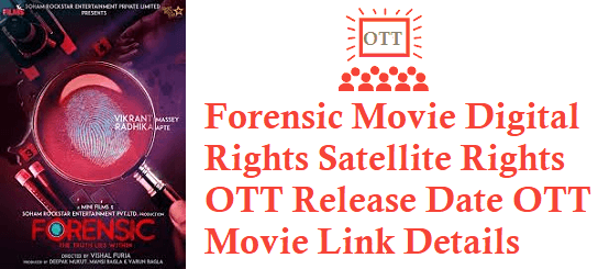 Forensic Movie Digital Rights Satellite Rights OTT Release Date Details