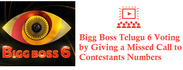 Bigg Boss Telugu 6 Voting by Giving a Missed Call to Contestants Numbers